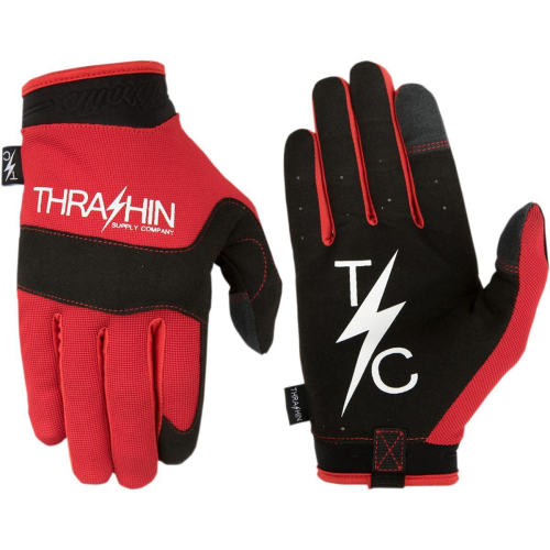 Thrashin Supply Company - Thrashin Supply Company Covert Gloves - CV2-02-008 - Red - Small