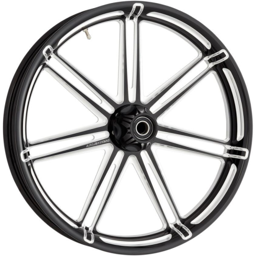 Arlen Ness - Arlen Ness Forged Aluminum Front Wheel - Single Disc Non ABS - 21in. 3.50in. - 7 Valve Black - 10301-204.6002