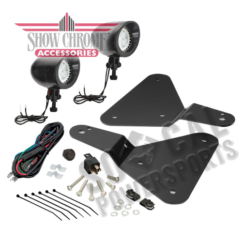 Show Chrome - Show Chrome Lower Auxiliary LED Light - Black Satin - 41-301LBK