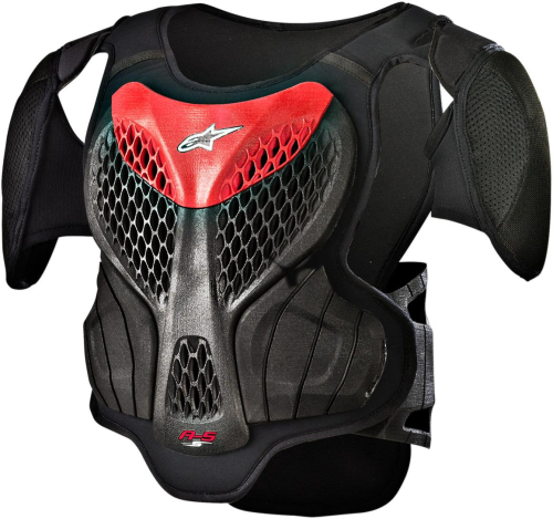 Alpinestars - Alpinestars A-5 S Youth Body Armour - 6740518-131-LXL - Black/Red - Lg-XL