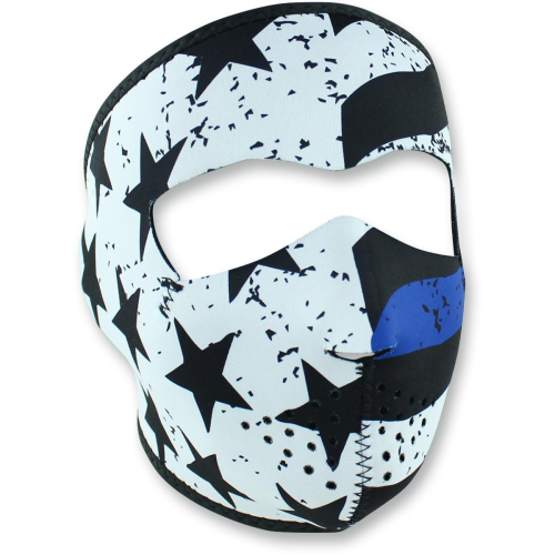 Zan Headgear - Zan Headgear Full Face Mask - WNFM119 - Thin Blue Line - OSFM