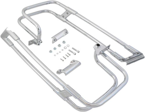 Drag Specialties - Drag Specialties Saddlebag Guard Rails - Chrome - 3501-1245