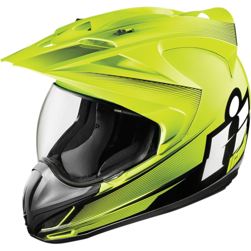 Icon - Icon Variant Double Stack Helmet - XF-2-0101-10011 - Hi-Vis Yellow - Small