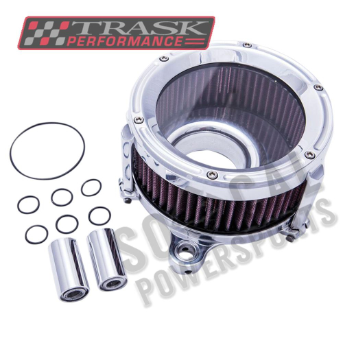 Trask Performance - Trask Performance Assault Charge High-Flow Air Cleaner - Chrome - TM-1023CH