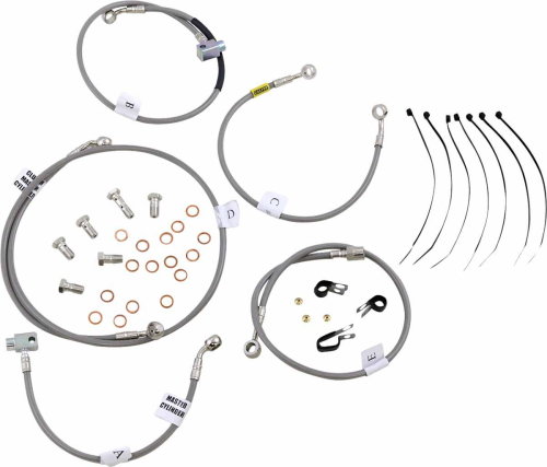 Galfer Brakes - Galfer Brakes Stainless Steel Front Hydraulic Brake Line Kit - FK003D799-5