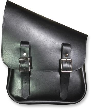 Nash Motorcycle Company - Nash Motorcycle Company Half and Half Bag - Left Side w/ Nickel Hardware - HHBLBLN