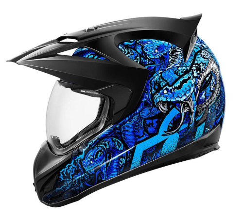 Icon - Icon Variant Cottonmouth Helmet - XF-2-0101-9171 - Blue - X-Small