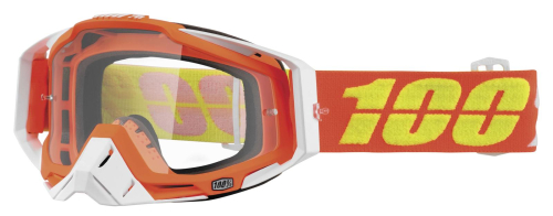 100% - 100% Racecraft Razmataz Goggles - 5010019202 - Razmataz/Red/Yellow / Clear Lens - OSFM