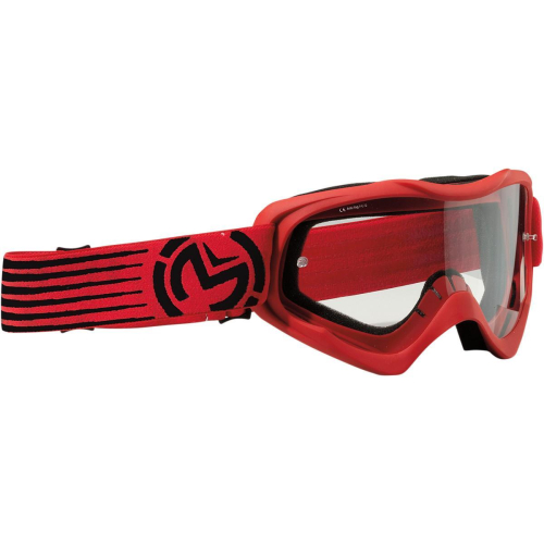 Moose Racing - Moose Racing Qualifier Slash Goggles - 2601-2122 - Red/Black / Clear Lens - OSFM