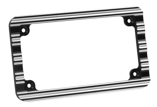 Arlen Ness - Arlen Ness 10-Gauge License Plate Frame - Black - 12136