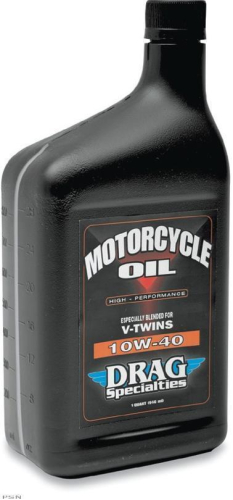 Drag Specialties - Drag Specialties V-Twin Motorcycle Oil - 10W40 - 1qt. - 3601-0353