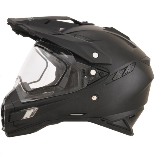 AFX - AFX FX-41DS Snow Solid Helmet With Double Lens And Breath Guard - 01210839 - Flat Black - Medium