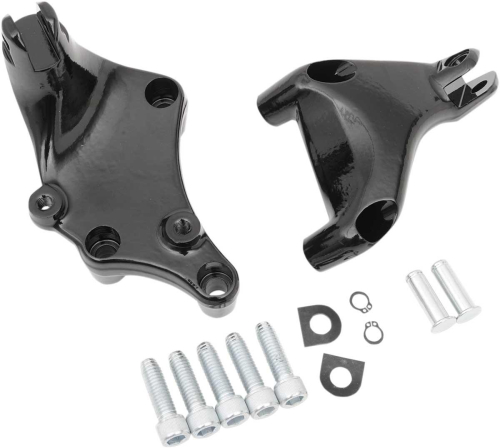 Drag Specialties - Drag Specialties Passenger Footpeg Mount Kit - Black - 1620-1318