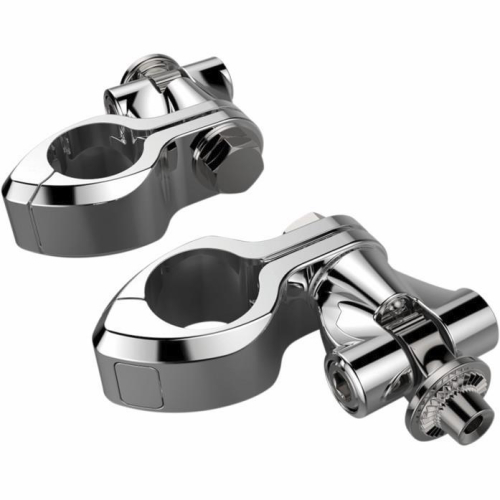 Ciro - Ciro Highway Peg Mounting Kit for Ciro Footpegs - Standard Length - Chrome - 60003