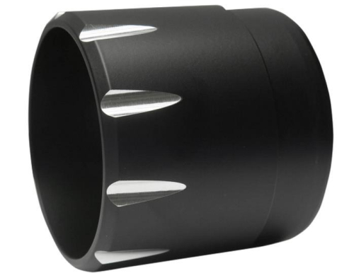 Bassani Manufacturing - Bassani Manufacturing Billet End Caps - 1in. Fluted - Black - BE40T+1