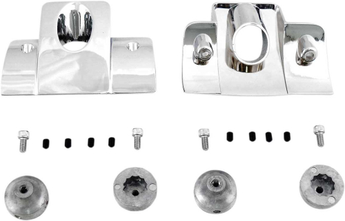 Drag Specialties - Drag Specialties Spark Plug/Head Bolt Cover Kit - Smooth - Chrome - 0940-1318