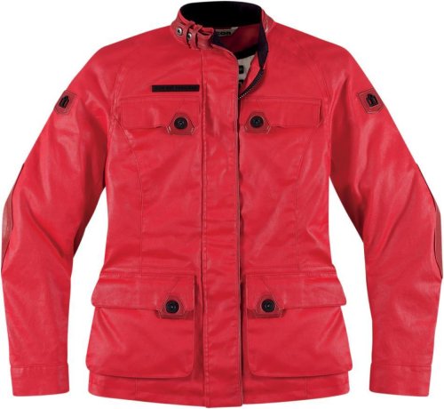 Icon - Icon Womens One Thousand Akorp Jacket - 2822-0522 - Mischief Red - Small