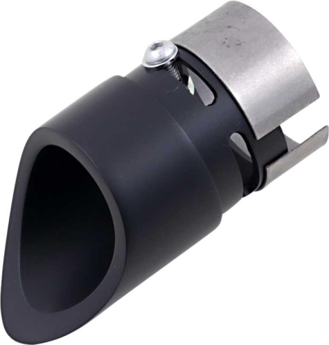 Baron Custom Accessories - Baron Custom Accessories Family Jewel Exhaust Tips - Mini Scalloped - Black - BA-1100-02B