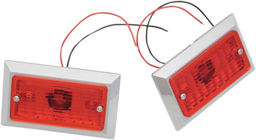 Chris Products - Chris Products Marker Lights - Dual Incandescent with Red Lens - 0814R-2