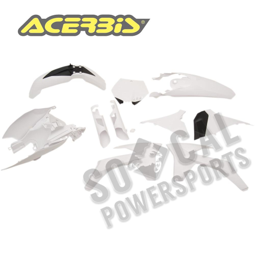 Acerbis - Acerbis Full Plastic Kit - White - 2205280002