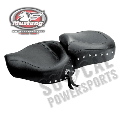 Mustang - Mustang Wide Touring One-Piece Studded Seat - 75127