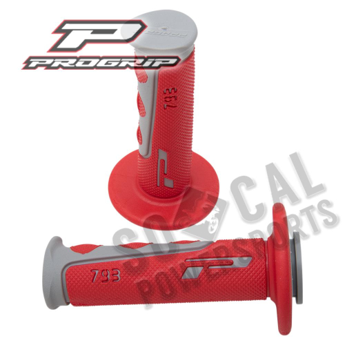 Pro Grip - Pro Grip 793 Evo MX Grips - Gray/Red - 793GYRD