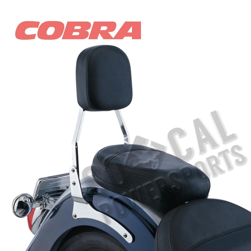 Cobra - Cobra Standard Square Sissy Bar - Chrome - 02-5134