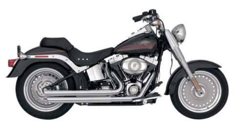 Vance & Hines - Vance & Hines Q-Series Double Barrel Staggered Exhaust System - Chrome - 18001