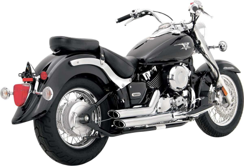 Vance & Hines - Vance & Hines Shortshots Staggered Exhaust System (CA Only) - Chrome - 18515