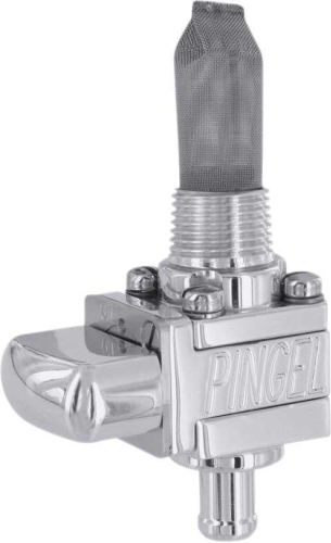 Pingel - Pingel Guzzler Fuel Valve - 3/8in. NPT -  Single 5/16in. Outlet - Polished - GV15GP