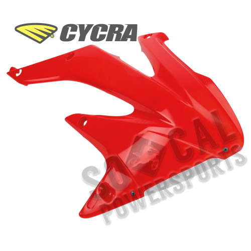 Cycra - Cycra Powerflow Intake Radiator Shrouds - Red - 1CYC-1885-33