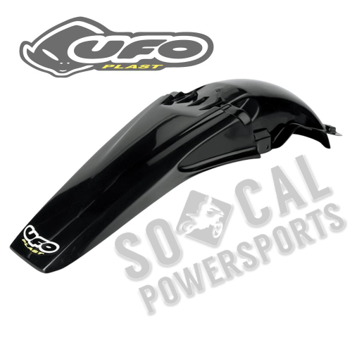 UFO Plastics - UFO Plastics MX Rear Fender - Black - YA02897-001