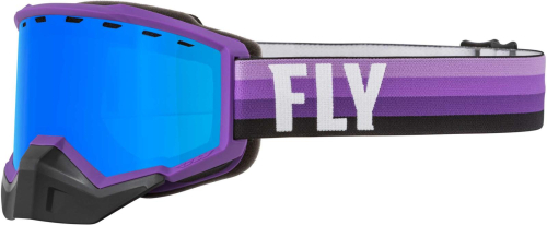 Fly Racing - Fly Racing Focus Snow Goggles - 37-50078 - Purple/Black/Sky Blue / Smoke Lens - OSFM