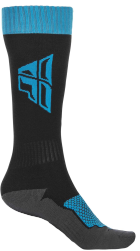 Fly Racing - Fly Racing MX Socks - 350-0514L - Black/Blue/Gray - Lg-XL