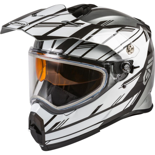 G-Max - G-Max AT-21S Epic Helmet - G2211123 - Silver/White/Black - X-Small