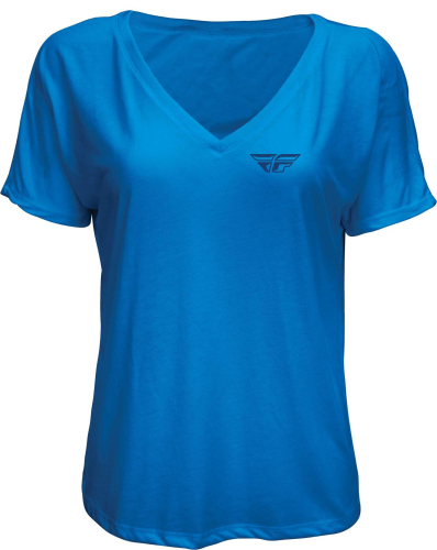 Fly Racing - Fly Racing Fly Crush Womens Tee - 356-0501X - Royal Blue - X-Large