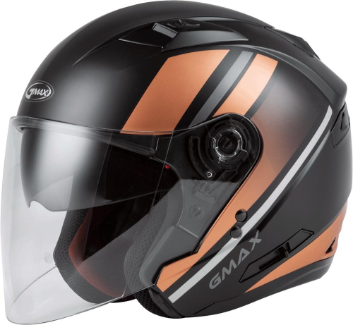 G-Max - G-Max OF-77 Reform Helmet - O1776384 - Matte Black/Copper/Silver - Small