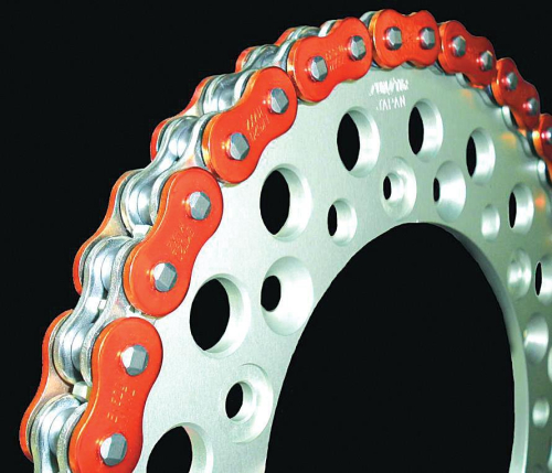 EK Chain - EK Chain 525 ZVX3 Series ZX-Ring Chain - 150 Links - Orange - 525ZVX3-150AO