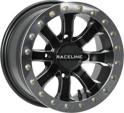 Raceline - Raceline Mamba Beadlock Wheel - 14x7 - 5+2 Offset - 4/137 - Black - A7147037-T-52