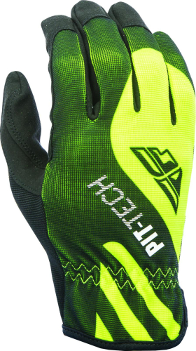 Fly Racing - Fly Racing Pit Tech Lite Gloves (2017) - 370-04913 - Hi-Vis/Black - 13