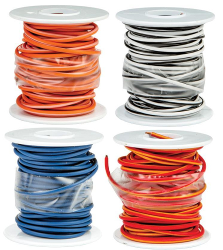 Novello - Novello Factory Color Coded Wire Spool - Black/White - DN-WHW28