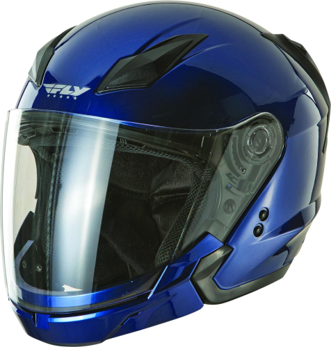 Fly Racing - Fly Racing Tourist Solid Helmet - F73-8103~4 - Blue - Large