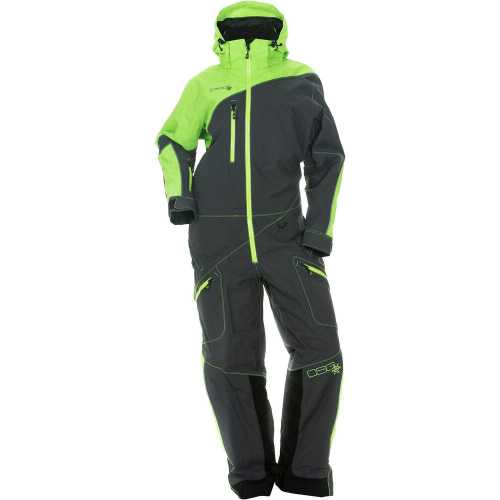 DSG - DSG Drop Seat Womens Monosuit - 99324 - Lime/Gray - Small