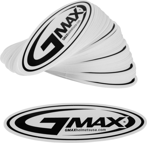 G-Max - G-Max 5in Sticker GMAX Helmets Logo - 100pk - 72-9985