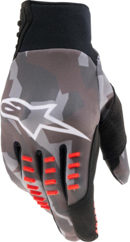 Alpinestars - Alpinestars SMX-E Gloves - 3564020-9133- L-OLD - Gray Camo/Red Fluo - Large