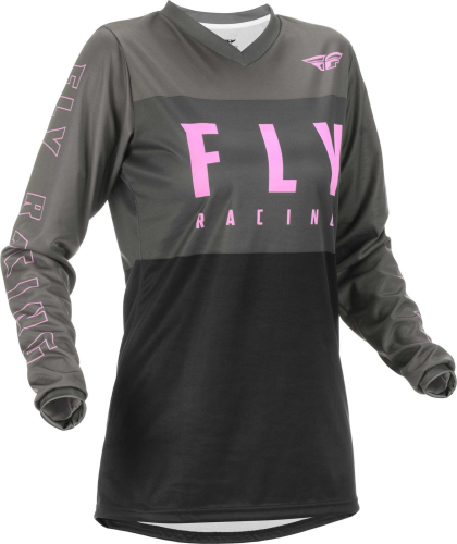 Fly Racing - Fly Racing F-16 Womens Jersey - 375-8212X - Gray/Black/Pink - 2XL