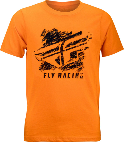 Fly Racing - Fly Racing Crayon Youth T-Shirt - 352-1117YS - Orange - Small