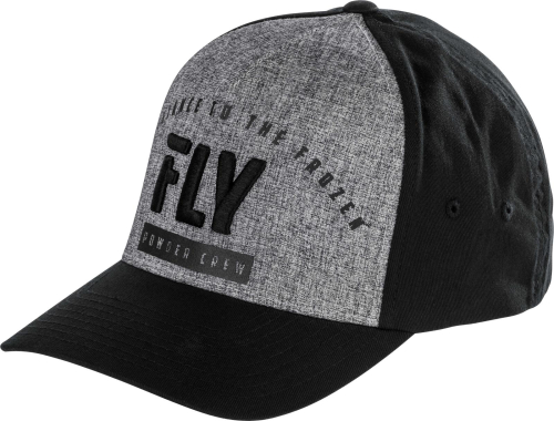 Fly Racing - Fly Racing Powder Crew Flexfit Hat - 351-0596S - Heather - Sm-Md