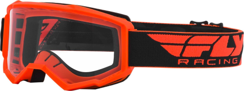 Fly Racing - Fly Racing Focus Goggles - 37-5108 - Orange / Clear Lens - OSFM