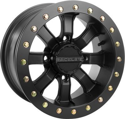 Raceline - Raceline Mamba Blackout Beadlock Wheel - 14x7 - 5+2 Offset - 4/137 - Black - A71B-47037-T-52